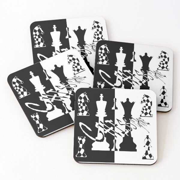 Item preview, Chess Game Black and White Pattern Design designed and sold by Teepee36.
