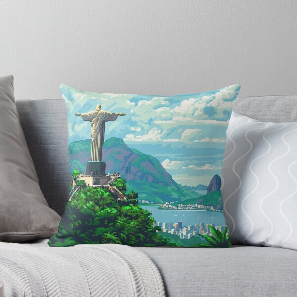 Item preview, Christ The Redeemer Pixel Art  designed and sold by SaintCurio.