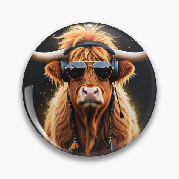 Item preview, Crazy Highland Cow 02 designed and sold by edgecreative.