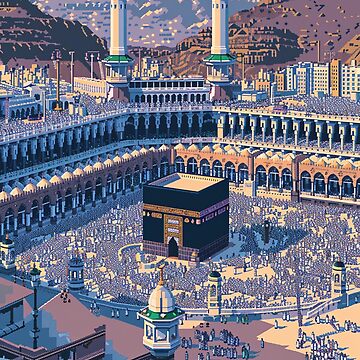 Artwork thumbnail, Kaaba Mecca Pixel Art by SaintCurio