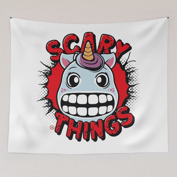 Item preview, Scary Things - Unicorn designed and sold by HIGUMAX.