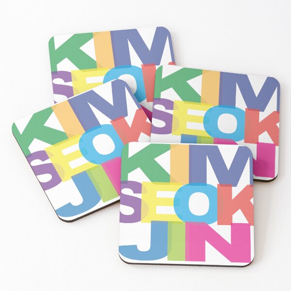 Item preview, Kim SeokJin rainbow letters JIN  designed and sold by beatricemello.