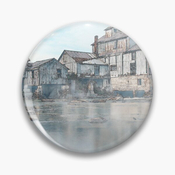 Item preview, Historic Mill by a River Watercolour designed and sold by jrtwynam.