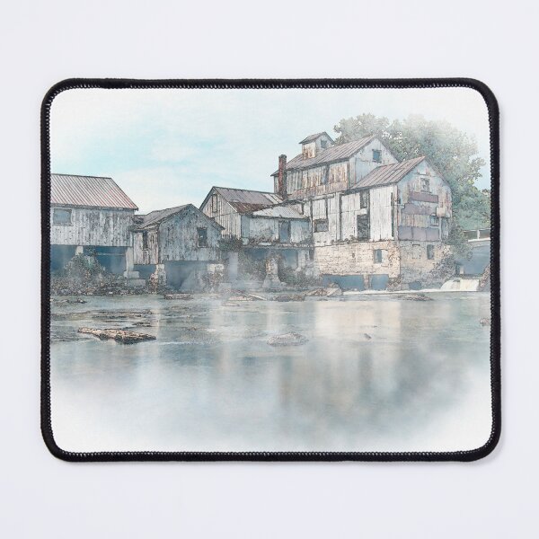 Item preview, Historic Mill by a River Watercolour designed and sold by jrtwynam.