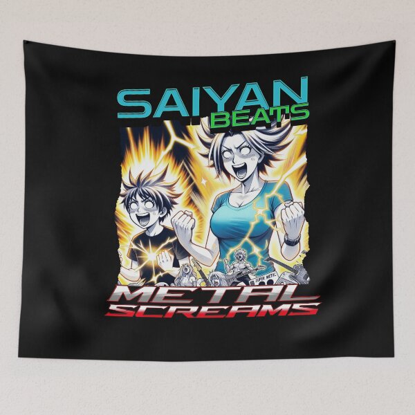 Item preview, Saiyan Beats, Metal Screams designed and sold by Animetal-Shop.