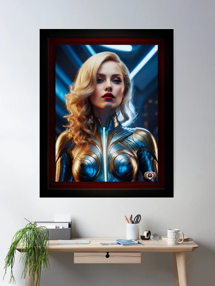 She Is Ready To Fly Mesmerizing AI Concept Art by Xzendor7 Room Decor Poster Art Print