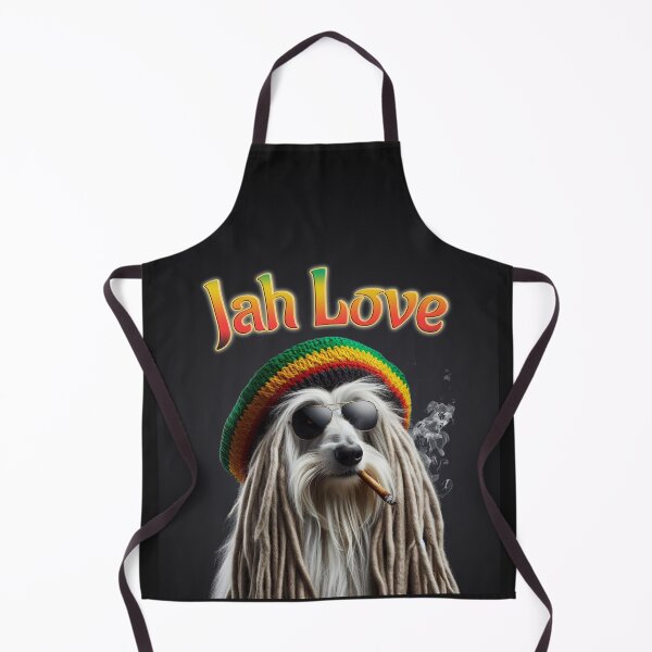 Item preview, Rastafarian Love and Faith Dreadlocks Dog - Funny Humor Image designed and sold by HeavyHits.