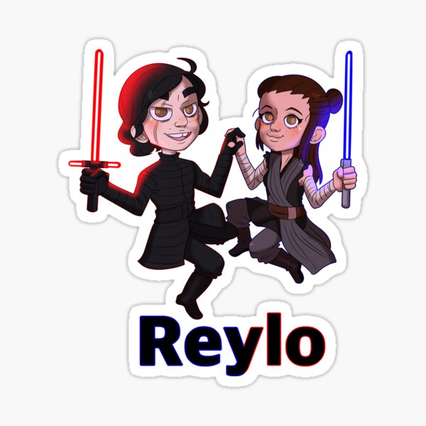 Vista previa del artículo con la obra «Chibi Reylo», diseñado y vendido por alythealligator.