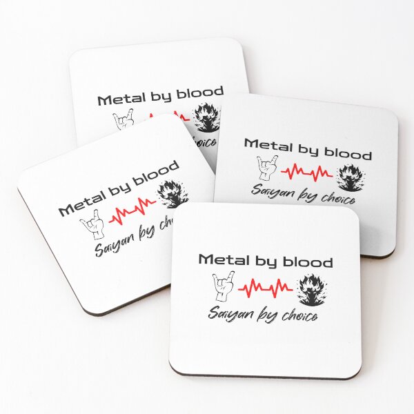 Item preview, Metal by blood, Saiyan by choise, white version designed and sold by Animetal-Shop.