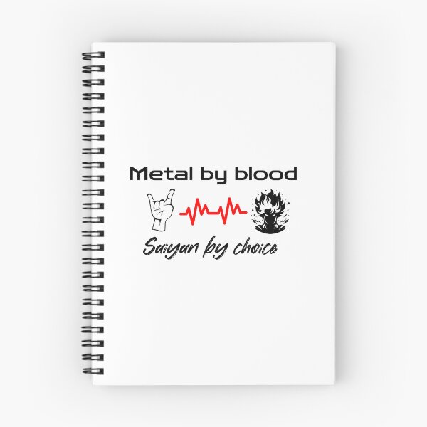 Item preview, Metal by blood, Saiyan by choise, white version designed and sold by Animetal-Shop.