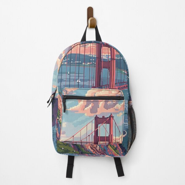Item preview, Golden Gate Bridge San Fransisco Pixel Art designed and sold by SaintCurio.