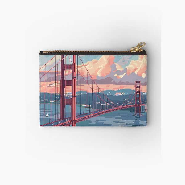 Item preview, Golden Gate Bridge San Fransisco Pixel Art  designed and sold by SaintCurio.