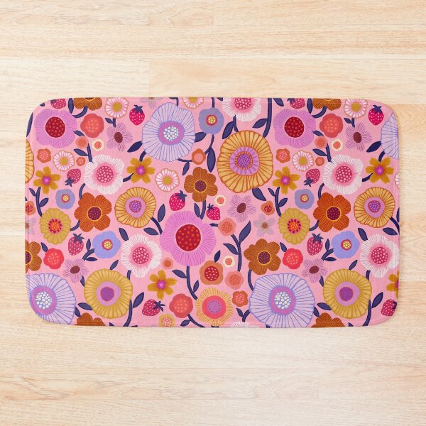 Item preview, Pink Strawberry Floral designed and sold by Janet Broxon.