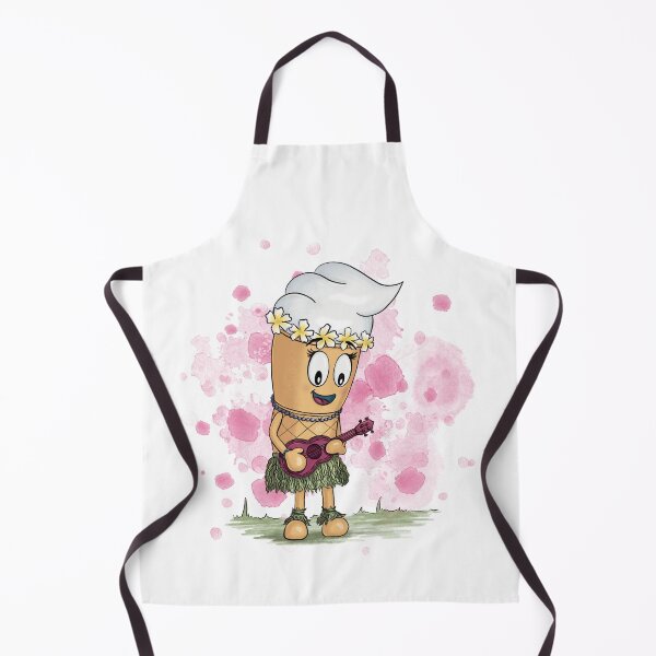 Item preview, Ice Cream in hawaii style playing the ukelele. designed and sold by Chariss-art.