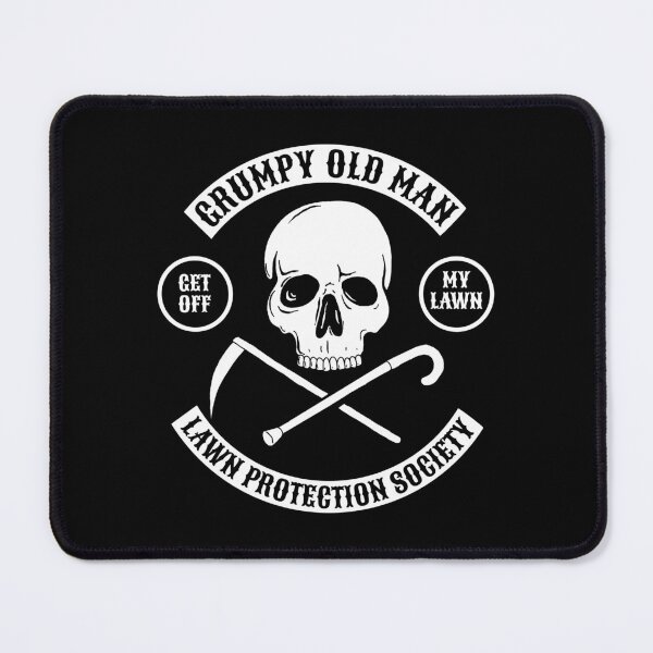 Item preview, Grumpy Old Man Lawn Protection Society - Get Off My Lawn! designed and sold by vonplatypus.