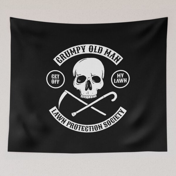 Item preview, Grumpy Old Man Lawn Protection Society - Get Off My Lawn! designed and sold by vonplatypus.