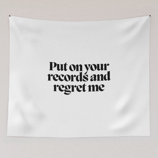 Item preview, Put on your records and regret me  designed and sold by CharmStudio.