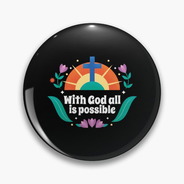 Item preview, With God All is Possible designed and sold by FAITHandPEACE.