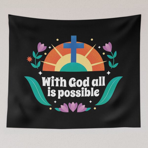 Item preview, With God All is Possible designed and sold by FAITHandPEACE.