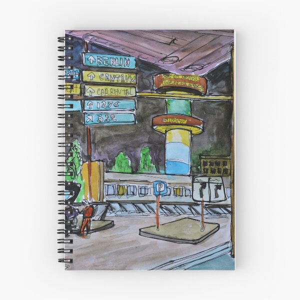 Item preview, Watercolor Sketch - Hamburg Airport at Night designed and sold by Igor Pozdnyakov.