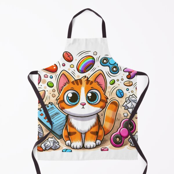 Item preview, ADHD cat designed and sold by Hustl3AsUsu4l.