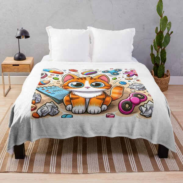 Item preview, ADHD cat designed and sold by Hustl3AsUsu4l.
