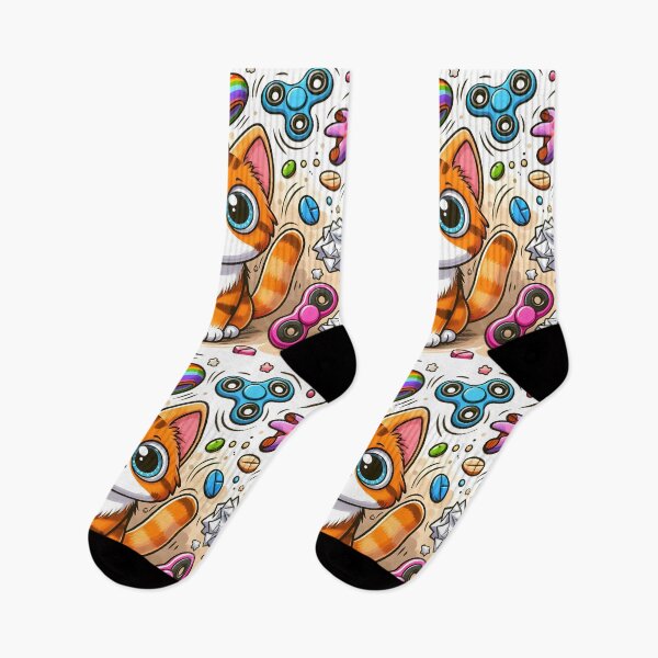Item preview, ADHD cat designed and sold by Hustl3AsUsu4l.