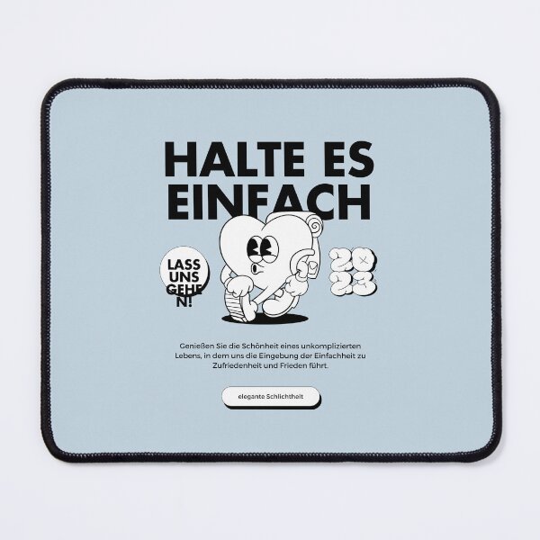 Item preview, Halte es einfach | Pastel Blue Background designed and sold by RM-Journey.