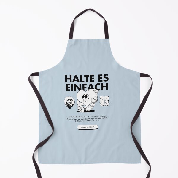 Item preview, Halte es einfach | Pastel Blue Background designed and sold by RM-Journey.