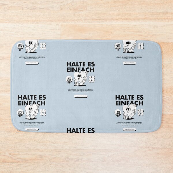 Item preview, Halte es einfach | Pastel Blue Background designed and sold by RM-Journey.