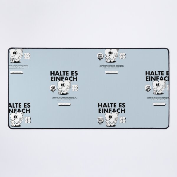 Item preview, Halte es einfach | Pastel Blue Background designed and sold by RM-Journey.