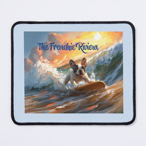 Item preview, It's the Frenchie Riviera! (Black Pied) designed and sold by Cleverist1.