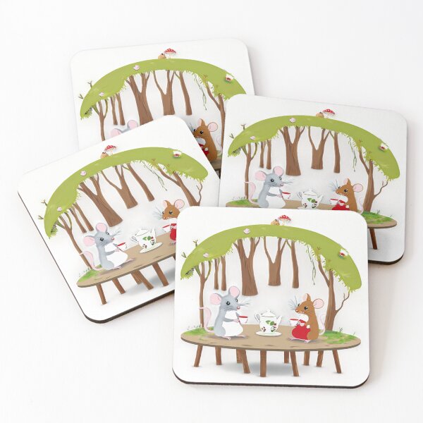 Item preview, Little Forest Residents Mice Drink Tea designed and sold by omerfdln34.