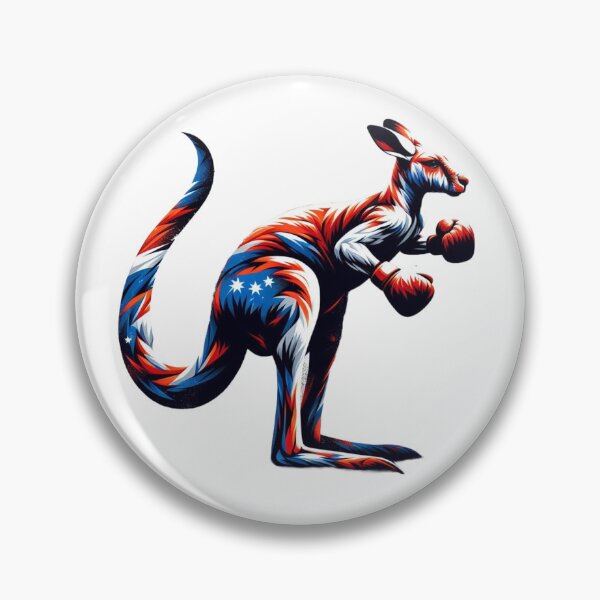 Item preview, Australia boxing kangaroo colorful abstract designed and sold by Martial-Art-23.
