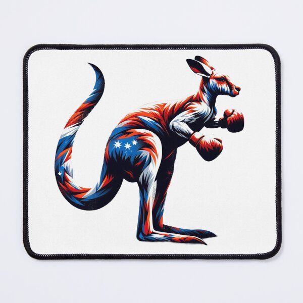 Item preview, Australia boxing kangaroo colorful abstract designed and sold by Martial-Art-23.