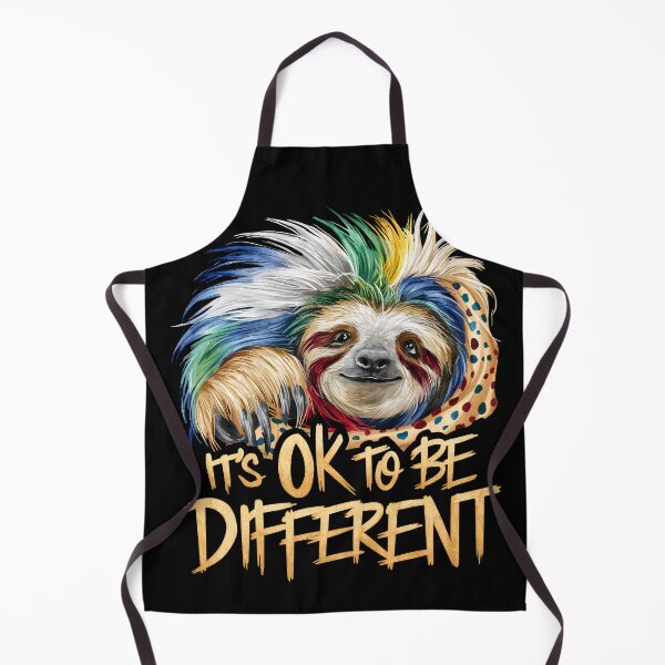 Item preview, IT'S OK TO BE DIFFERENT - COLORFUL SLOTH - AUTISM AWARENESS MONTH designed and sold by justyna-s28.
