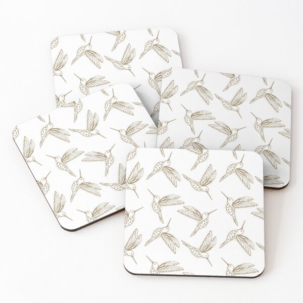 Item preview, Elegant Hand-Drawn Hummingbirds in Flight designed and sold by AusraB.