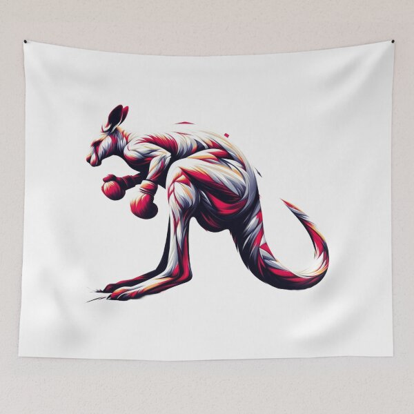 Aperçu de l'œuvre Abstract Colorful Interpretation: Boxing Kangaroo créée et vendue par Martial-Art-23.