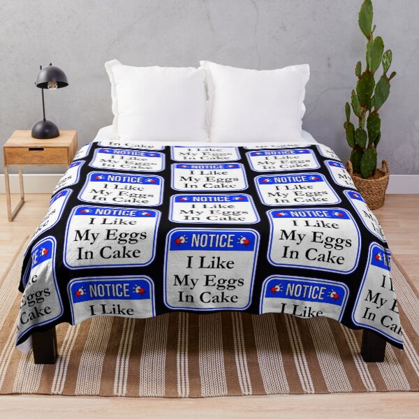 Item preview, NOTICE: I Like My Eggs In Cake - funny warning signs designed and sold by DesignsFromTW-S.