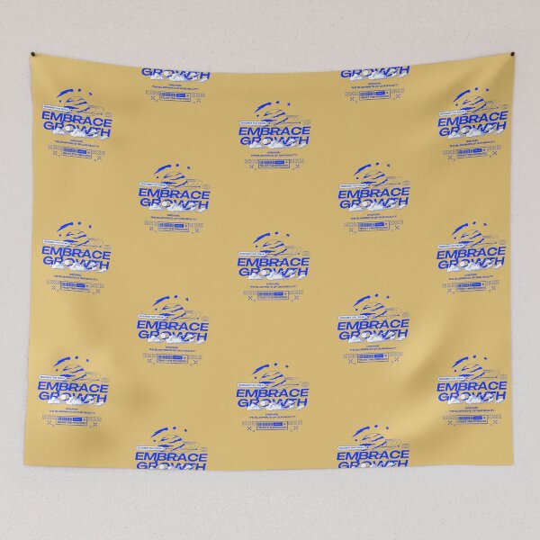 Item preview, EMBRACE GROWTH | Yellow Background designed and sold by RM-Journey.