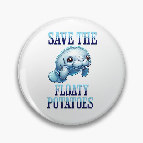 Item preview, Save The Floaty Potatoes Manatee designed and sold by MyHeartByHands.