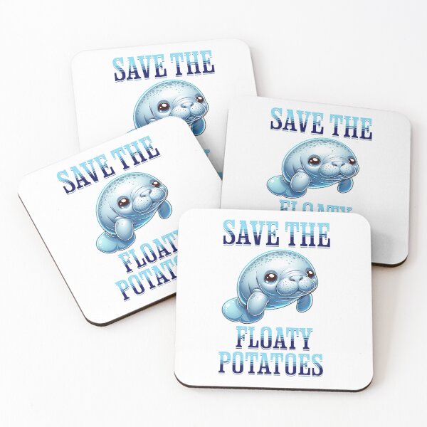Item preview, Save The Floaty Potatoes Manatee designed and sold by MyHeartByHands.