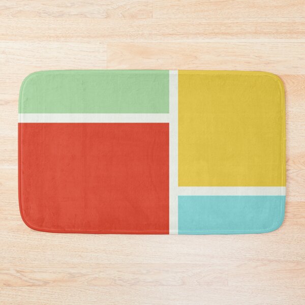 Item preview, Red Yellow Blue Green Color Block Pattern designed and sold by Jeallan Designs.