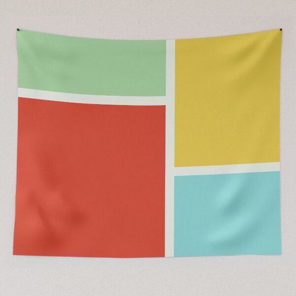 Item preview, Red Yellow Blue Green Color Block Pattern designed and sold by Jeallan Designs.