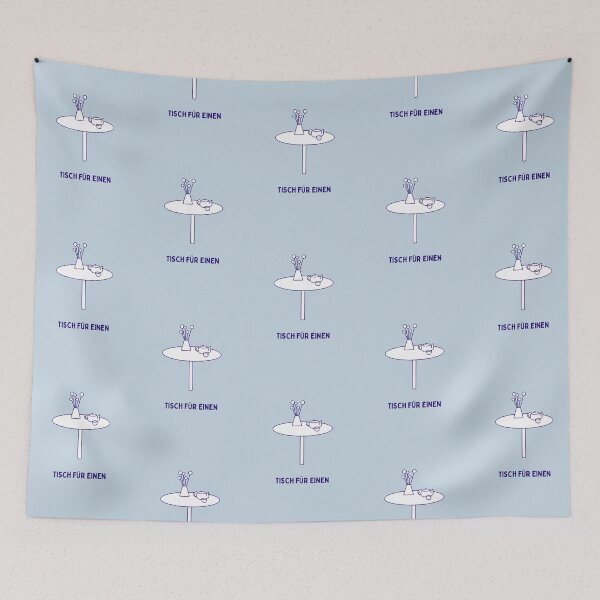 Item preview, Tisch für eine Person | Pastel Blue Background designed and sold by RM-Journey.