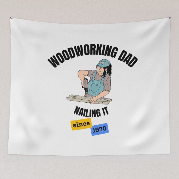 Item preview, Woodworking Dad Nailing It Since 1970 designed and sold by DesignMore21.