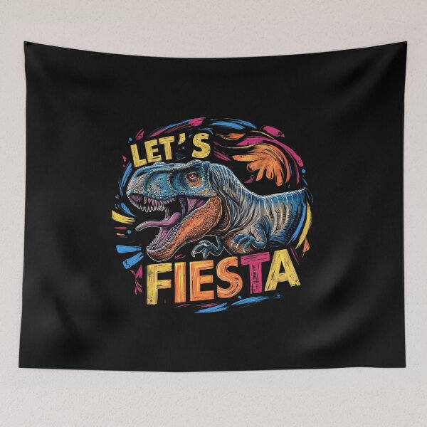 Item preview, "Let's Fiesta" Cinco de Mayo ,Dino,8k, T-Shirt designed and sold by AI-volution.