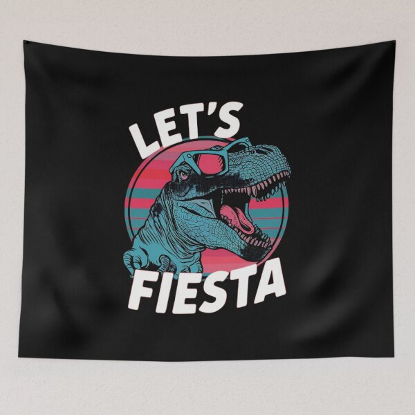 Item preview, "Let's Fiesta" Cinco de Mayo Dino sunglasses Shirt designed and sold by AI-volution.