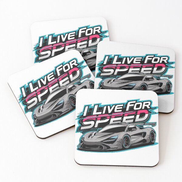 Item preview, I Live for Speed sports car designed and sold by OwnByCats.