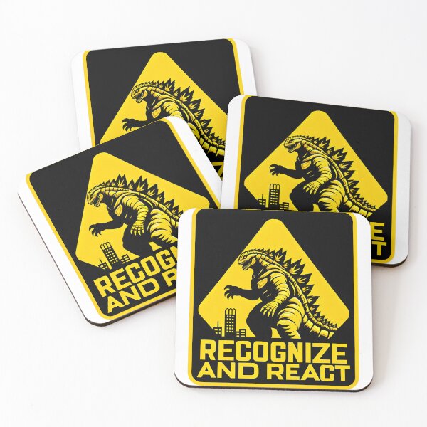 Item preview, Kaiju Safety Sign Recognize and React designed and sold by RetroDig.